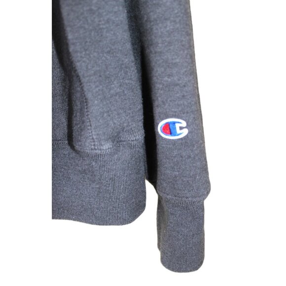 CHAMPION Reverse Weave Hoodie Granite Heather Pullover Sweatshirt - Picture 10 of 12